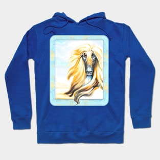 Masked Afghan Hound. Hoodie